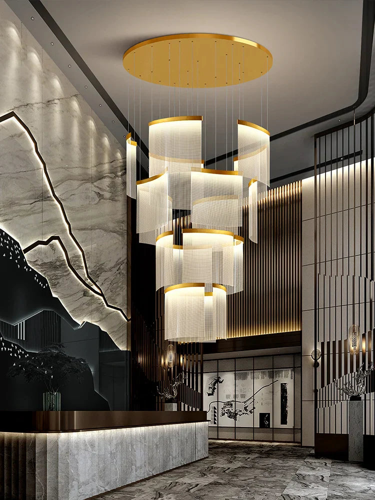 Decorbites™ Acryl-LED-Kronleuchter: Moderne Lichtluxus dimmbare Pendelleuchte für das Wohnzimmer – elegante Leuchtarmaturen