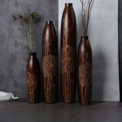Decorbites™ Hohe Standvase für dekorative Pflanzen – Elegante Wohnraumausstattung für Wohnzimmer, Büro oder Hochzeit