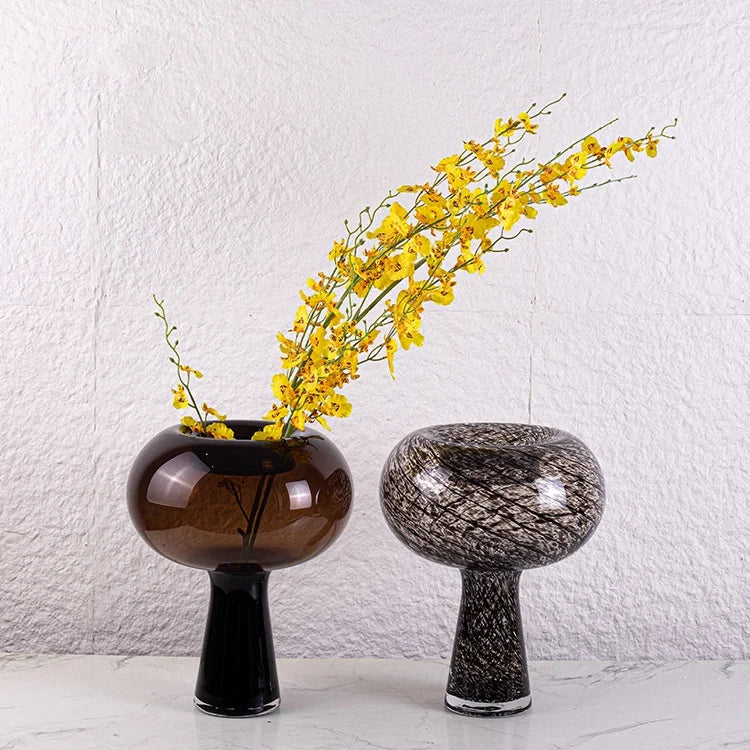 DecorBites™ Geometric Glass Vase Disc Flower Arranger Terrarium Home Decor Accessory