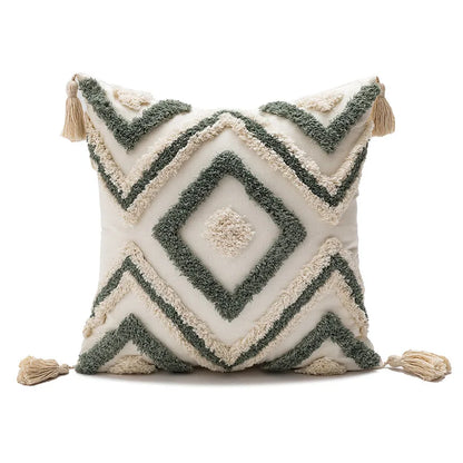 Decorbites™ Geometrische Stickerei Boho Kissenbezug Sofadecoration Dekoratives Kissenhülle Leinen Baumwolle