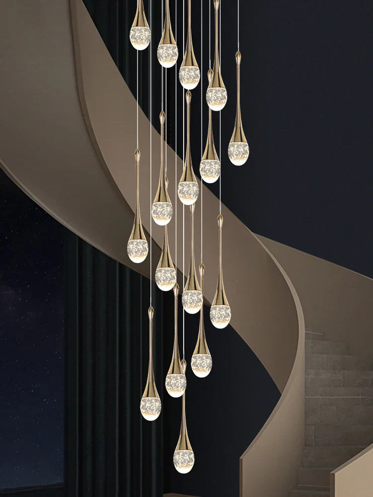 Decorbites™ Kristall-LED-Kronleuchter: Elegante Treppenaufsätze für luxuriöse Wohnräume