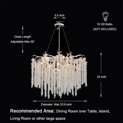 Decorbites™ Kristall-Quasten-Kronleuchter: Elegante Pendelleuchten für das Esszimmer