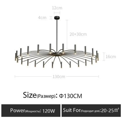 Minimalist Metal G9 Pendant Chandelier