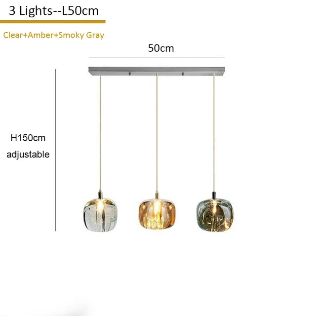 DecorBites™ Crystal LED Chandelier for Home Decoration and Modern Lighting