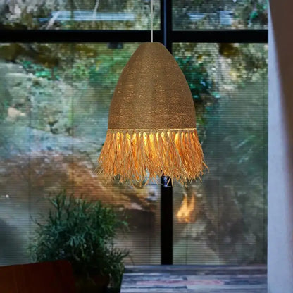 Decorbites™ Handgefertigte Rattan-Hängeleuchte für Wohnzimmer, Schlafzimmer – Japanischer Stil