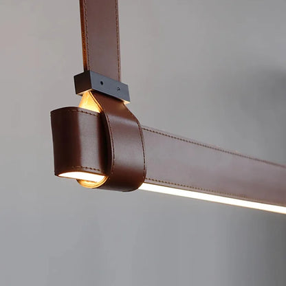 Decorbites™ Gürtel-LED-Hängeleuchte: Minimalistische Leder-Hängeleuchte für Esszimmer-Home-Dekor