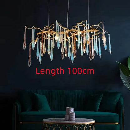 Decorbites™ Gold LED Asthänge für Wohnzimmer, Schlafzimmer, Hotel – Moderne Luxus-Aluminium-Pendantleuchte