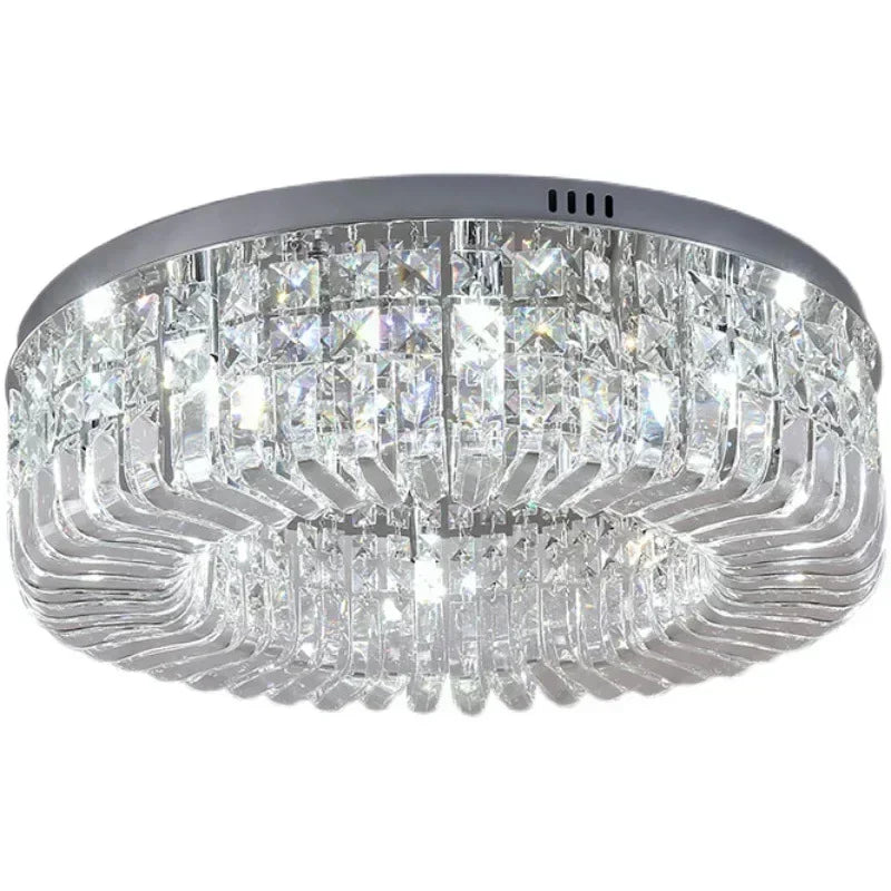 Gold Crystal Dining Chandelier D100cm 16-Light