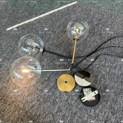 DecorBites™ Glass Ball LED Pendant Lamp, Modern Nordic Living Room Decor Lighting