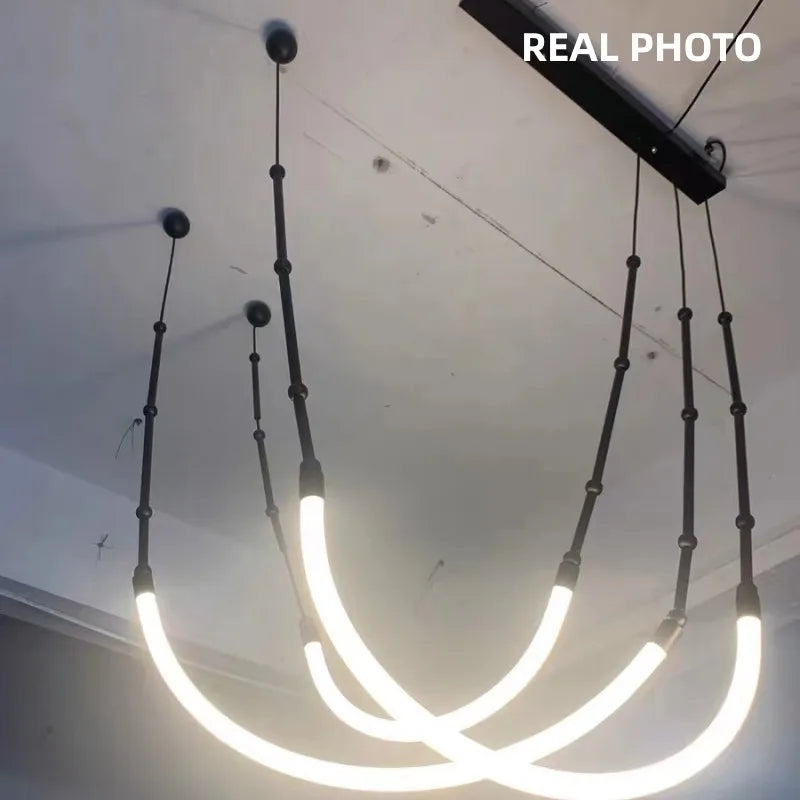 Decorbites™ Bambus-Hängeleuchten: Nordische Loft-Treppen-LED-Lampen für minimalistisches Dekor