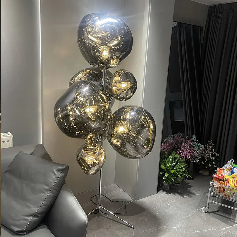 Decorbites™ LED-Lavalampe für den Boden im nordischen Minimalismus-Stil Innenbeleuchtung für Raum und Schlafzimmer Stehlampe