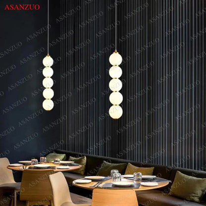 DecorBites™ Glass Ball Pendant Lights - Modern Nordic LED Creative Hanging Lamp for Home Decor