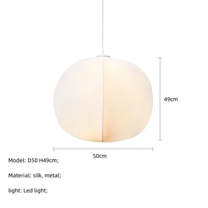 Decorbites™ Japanische Seidenanhängerlampen für Wabi-Sabi-Nordische Kronleuchter und Heimdekoration