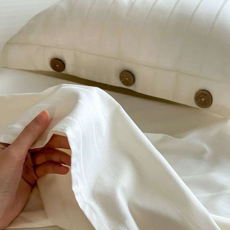 Cotton Satin Bed Sheet Set