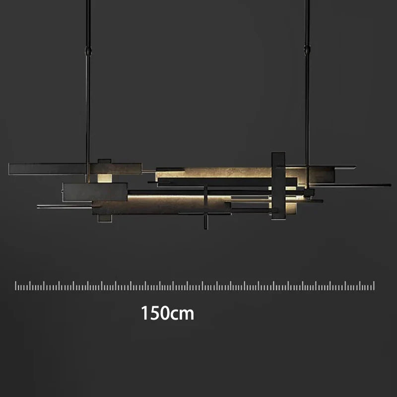 LED Pendant Chandelier Lingte 150cm Black