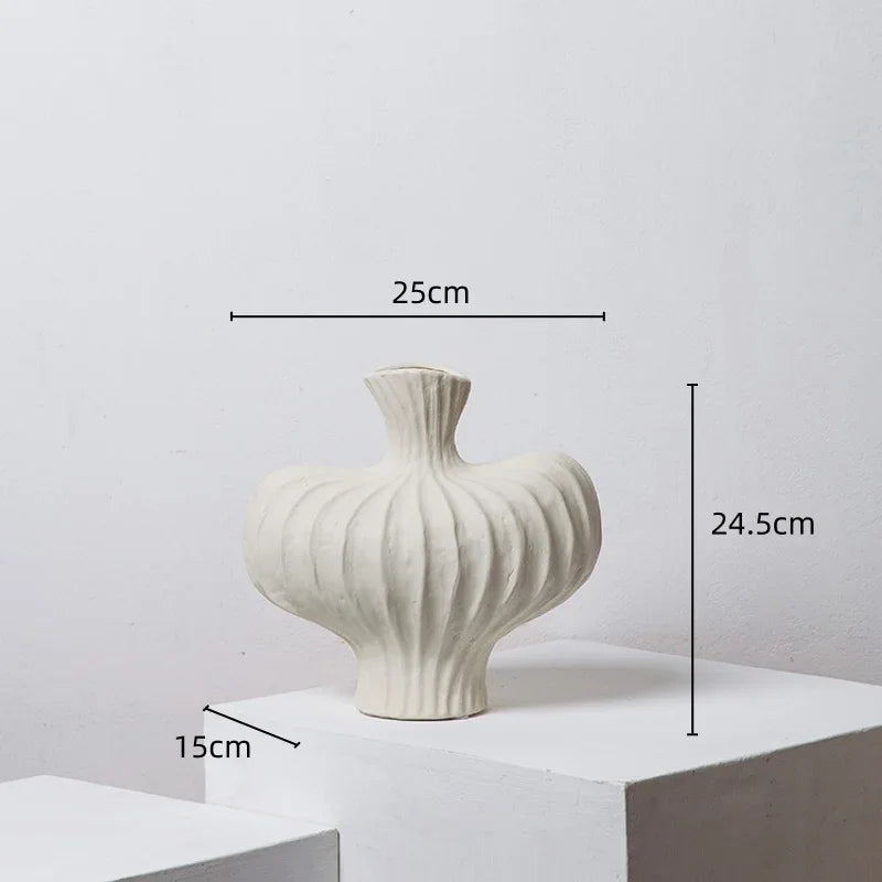 Decorbites™ Fringe Heterophore Vase - Handgefertigte Porzellan-Floralarrangement-Dekoration