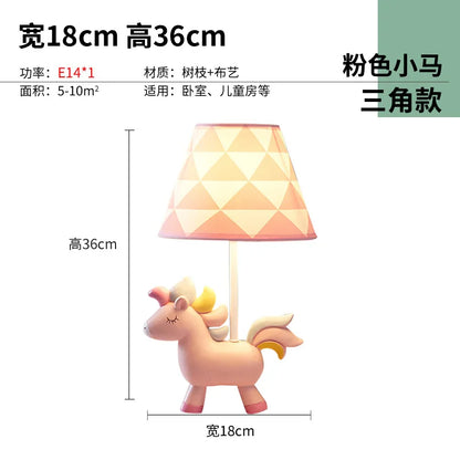 DecorBites™ LED Unicorn Table Lamp for Children's Room, Nordic Design Stand Light Lamparas