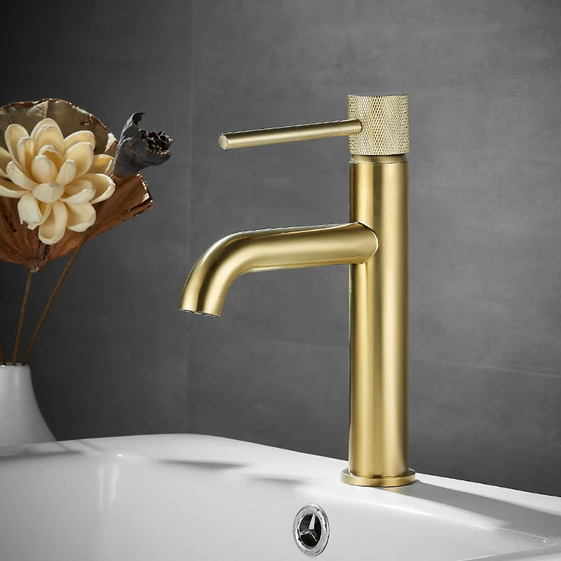 Basin Faucet Matte Black Brass