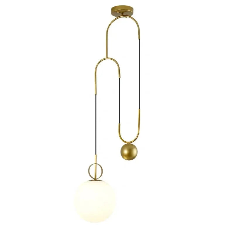 Decorbites™ Goldene Glas-Kugelleuchter - Moderne Beleuchtung für Schlafzimmer & Wohnzimmer