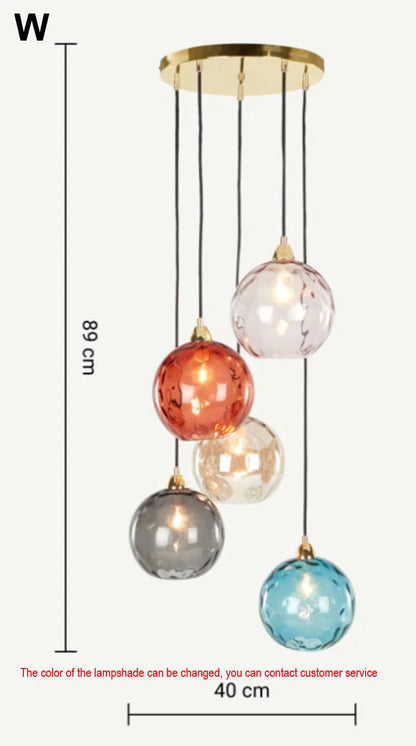 Decorbites™ Glas-Kugelluster-Hängeleuchten - Modernes nordisches Design für Küche, Schlafzimmer oder Restaurant