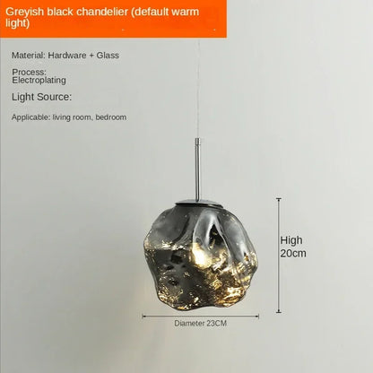 DecorBites™ Ice Glass Pendant Light for Hallway Dining Room Bedroom Living Corridor