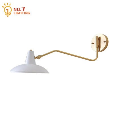 Decorbites™ Kupfer-Schaukelarm-Wandleuchte LED E27 Retro Teleskop-Nachtleuchte für Schlafzimmer und Wohnzimmer