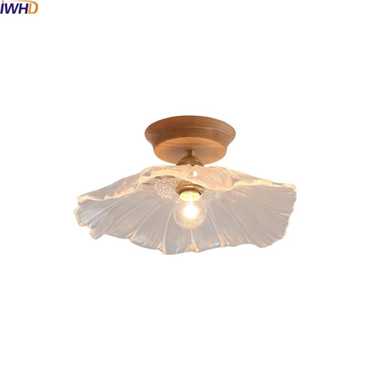 Decorbites™ Glas Holz LED Deckenleuchte Moderne Deckenlampe