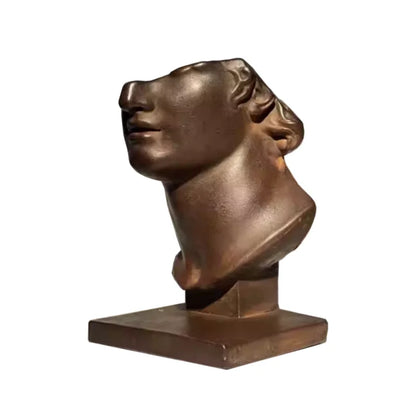 Decorbites™ Abstrakte menschliche Gesichtsskulptur, realistische Figurenkunst-Statue zur Haushaltsdekoration
