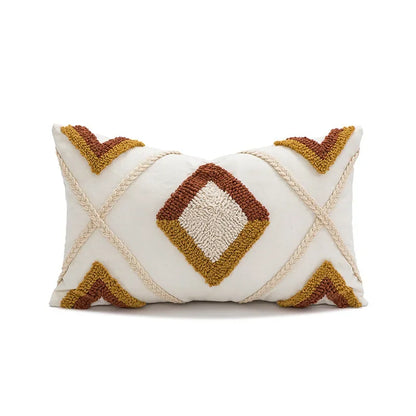 DecorBites™ Geometric Tufted Plush Cushion Cover for Stylish Home Decor