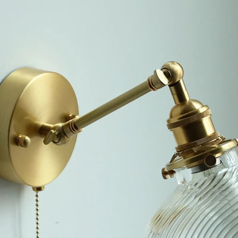 Decorbites™ LED-Wandleleuchte aus klarem Glas, drehbar nach oben und unten, ideal für Esszimmer, Badezimmer
