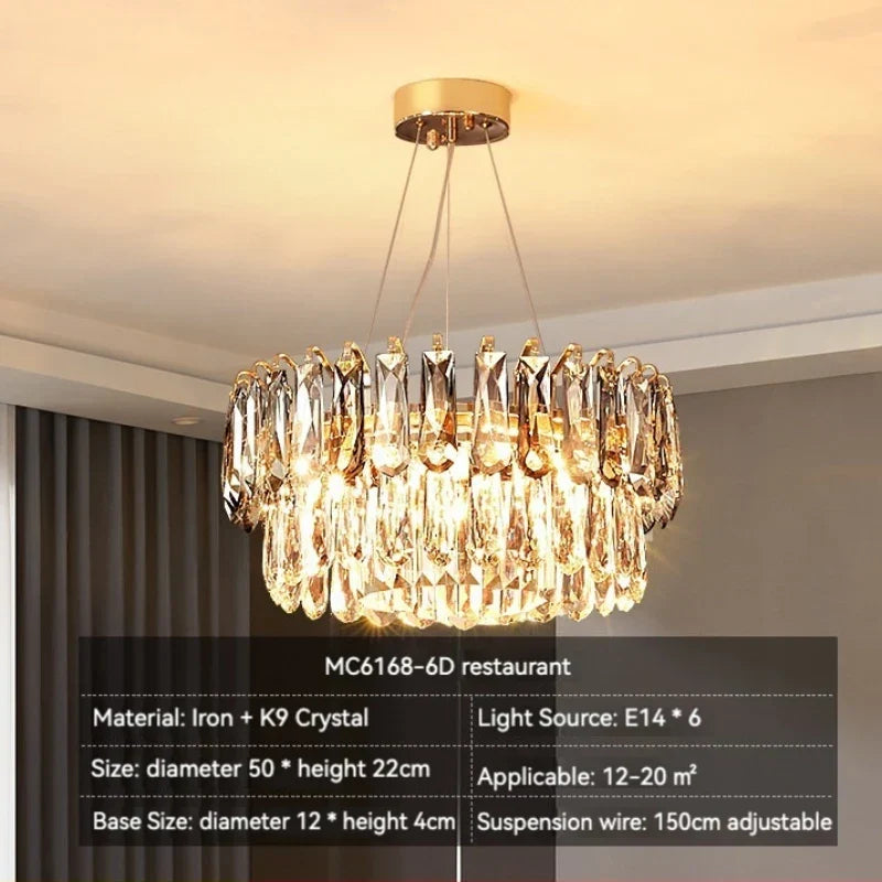 Gold Crystal Luxury Fixture