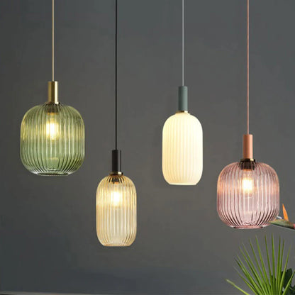 Decorbites™ Glas Farbige LED Anhänger Licht Kronleuchter für Heim Wohn- und Esszimmer Dekoration