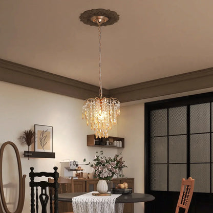 DecorBites™ Crystal Led Pendant Light Modern Chandelier Ceiling Lamp for Living Room