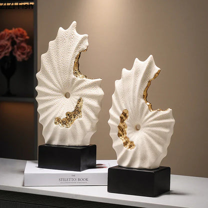 Decorbites™ Vergoldete Keramik-Landschaft Feng-Shui-Schreibtisch-Dekoration: Abstrakte Raumdekoration & Ästhetik