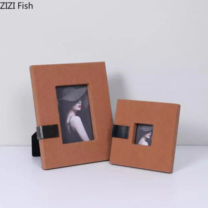 Decorbites™ Leder-Foto-Rahmen | Modernes Design Bildrahmen für Nachttisch & Schreibtisch-Dekoration