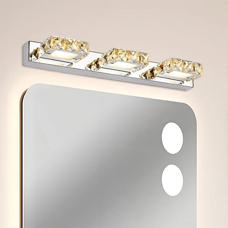 Decorbites™ Crystal-LED-Spiegelscheinwerfer: Moderne Badezimmer-Wandleuchte aus Edelstahl-Beleuchtungseinrichtungen
