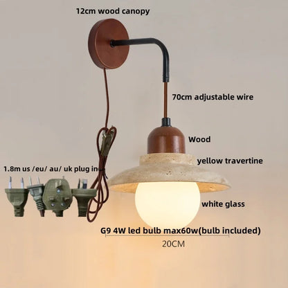 Decorbites™ LED Weißes Glas Wandlichter Armatur Moderner Zugschalter Nachttischleuchte