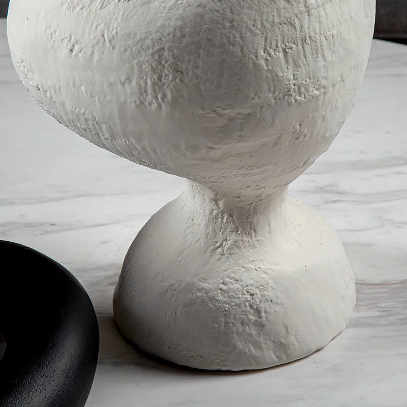 Decorbites™ Geometrische Abstrakte Keramikvase Schräge Einrichtungsartikel Raumdekoration Zubehör