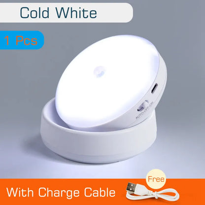 DecorBites™ 360° Rotate Night Light USB Rechargeable Magnet Wall Lamp for Staircase Bedroom