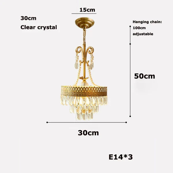 DecorBites™ Crystal Water Drop LED Ceiling Chandelier for Foyer and Entry Way