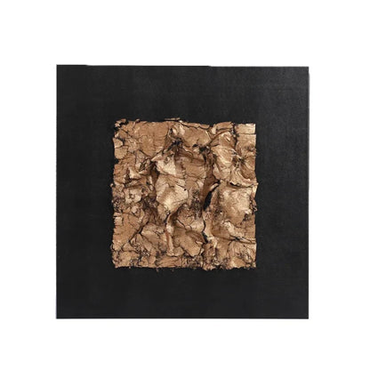 DecorBites™ Gilded Fabric Hanging Painting Abstract Artwork Modern Relief Wall Picture