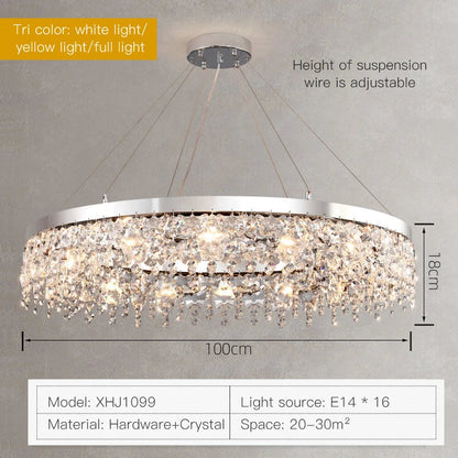 Decorbites™ Kristall-Leuchter: Moderne nordische LED-Wohnzimmerlampe