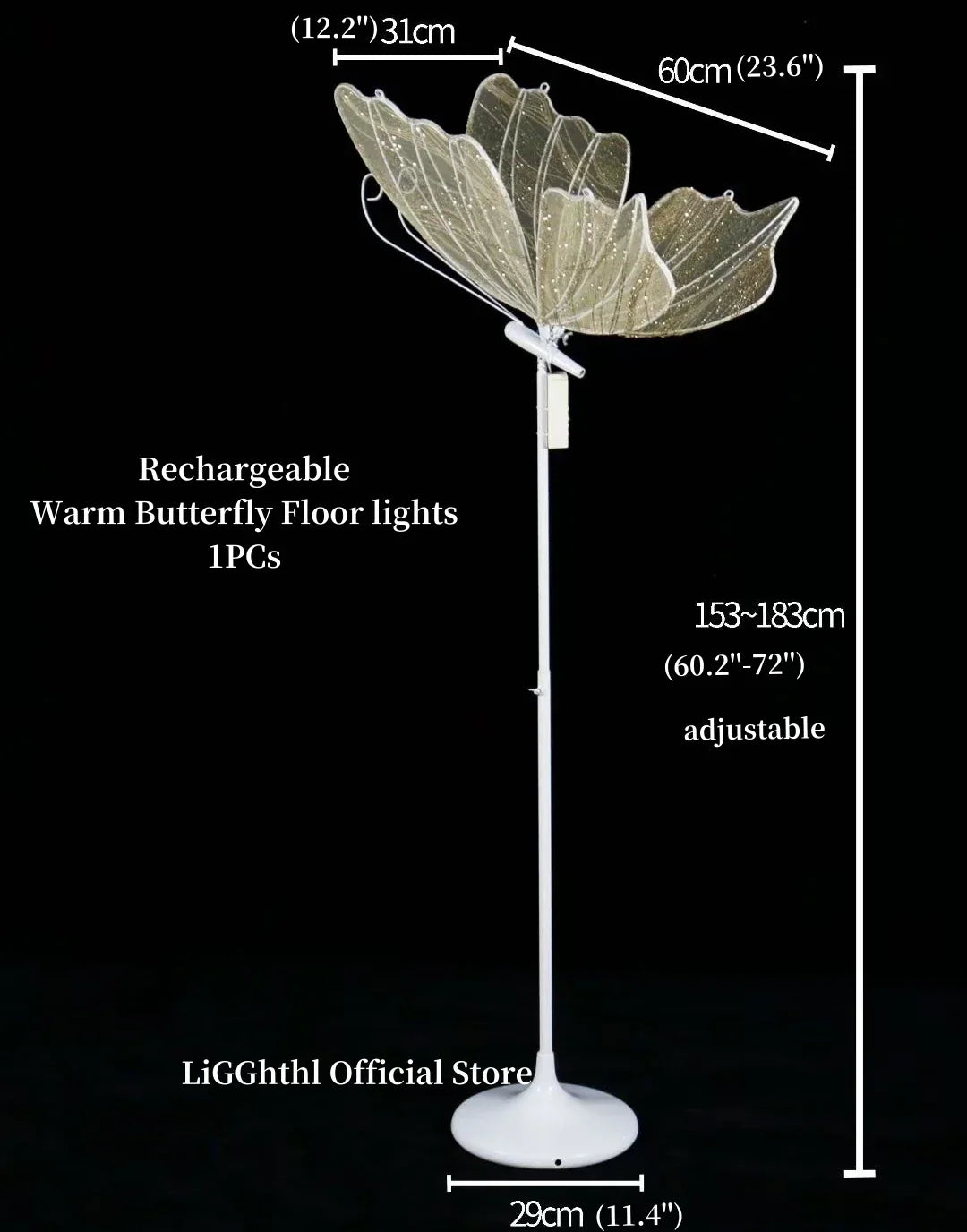 Iron Butterfly LED Lamp
