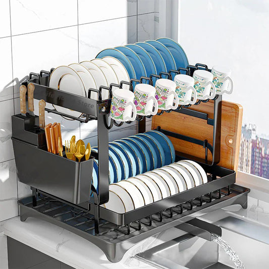 Decorbites™ Küchen-Geschirrabtropfgestell & Besteck-Organizer