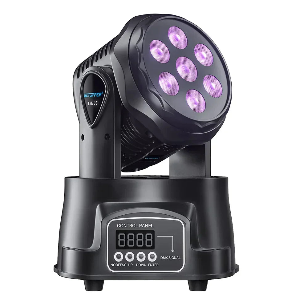 Decorbites™ Großer Wagen 7*8W RGBW Mini Moving Light - Bühnenbeleuchtung für Bars und Performances