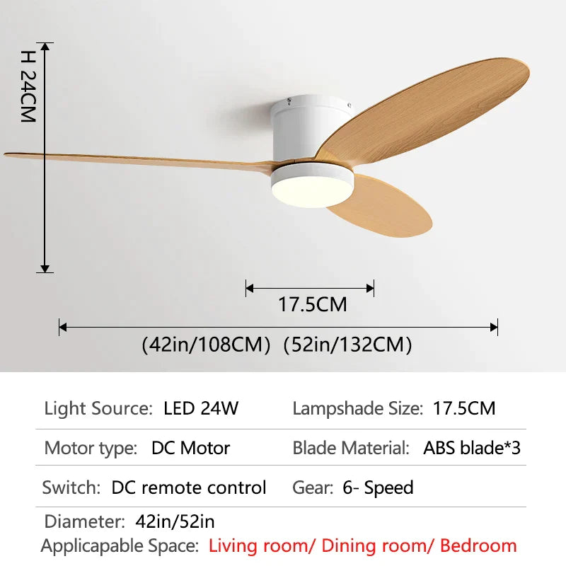 Decorbites™ Schwarze DC-Deckenventilatorleuchte mit Fernbedienung und LED-Kronleuchter