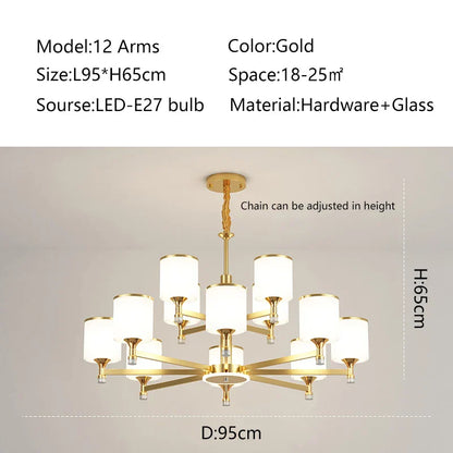 Decorbites™ Glasleuchter: Nordisch moderner LED-Hängeleuchter für Wohnzimmer und Schlafzimmer