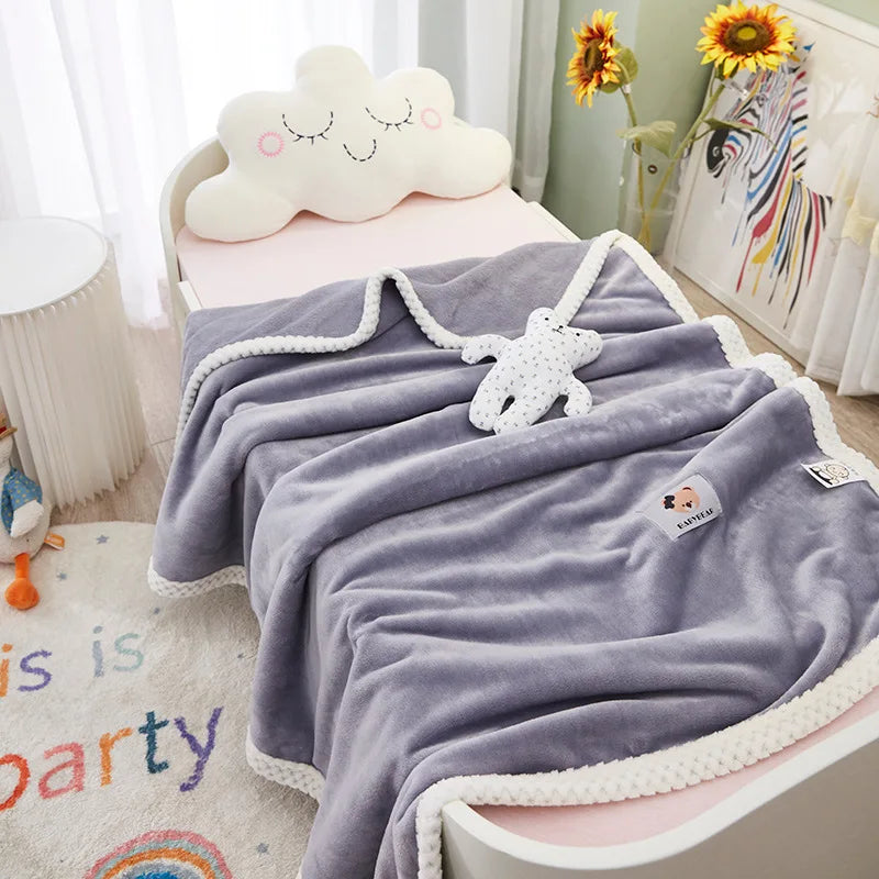 Decorbites™ Kinder-Flanell-Nickerchen-Decke - Leicht & Gemütlich Einzelbettüberwurf