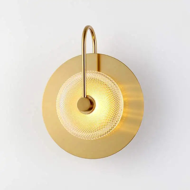 Decorbites™ Glas LED Metall Wandkunst Lampe | Nordisch Minimalistisches & Vintage Dekor für das Wohnzimmer