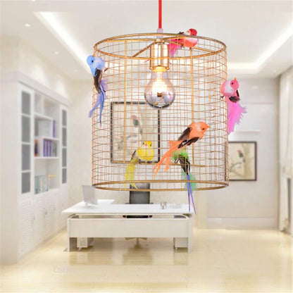 Decorbites™ Goldvogelkäfig-Hängeleuchte für nordisches Loft-Wohnzimmer und Schlafzimmer im Eigenheim